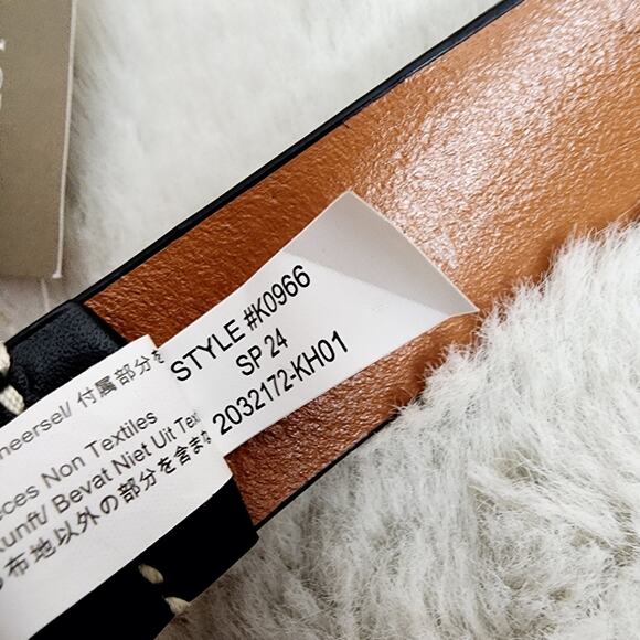 NEW J. Crew Men's Black Leather Round Buckle Dress Belt - Picture 8 of 14